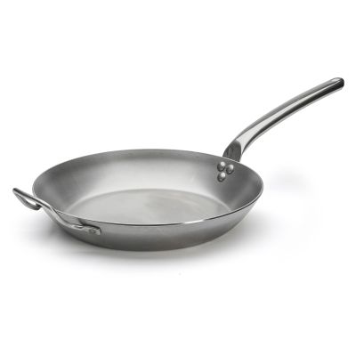 Patelnia okrągła z uchwytem wentylowanym śr. 32 cm CARBONE PLUS - DE BUYER