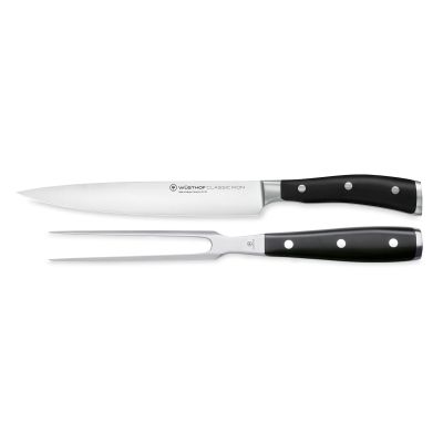 Zestaw - Nóż do mięsa dł. 20 cm i widelec do mięsa dł. 16 cm CLASSIC IKON - WÜSTHOF