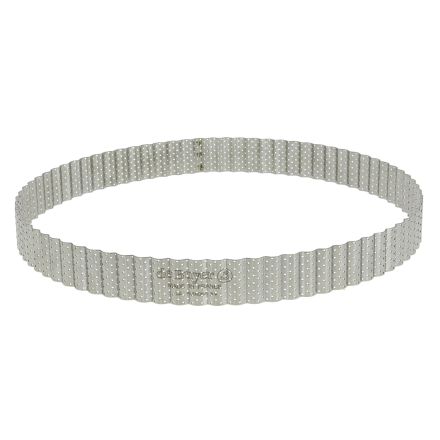 Rant cukierniczy okrągły perforowany śr. 28 cm - DE BUYER