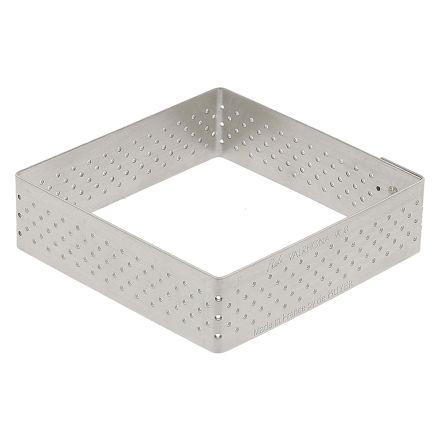Rant cukierniczy kwadratowy perforowany 7 cm - DE BUYER