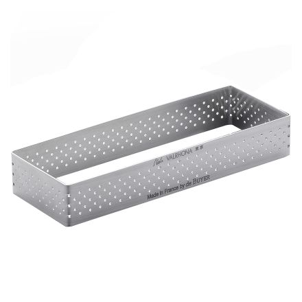 Rant cukierniczy prostokątny perforowany 12 x 4 cm - DE BUYER