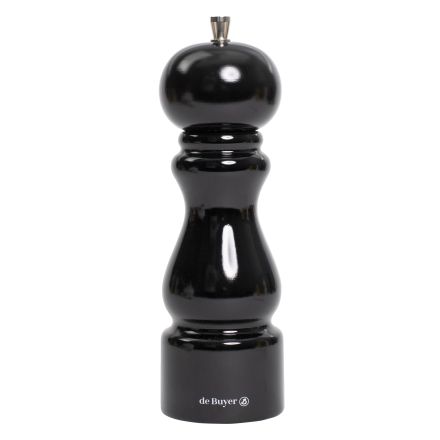 Młynek do pieprzu 20 cm czarny lakierowany RUMBA - DE BUYER