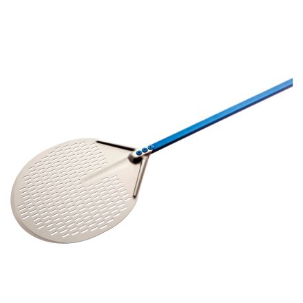 Łopata do pizzy okrągła, perforowana - aluminium dł. 180 cm - GI METAL
