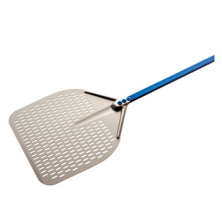 Łopata do pizzy prostokątna, perforowana - aluminium dł. 120 cm - GI METAL