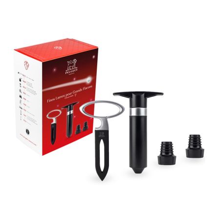 Zestaw VINOESSENTIALS Korkociąg Mathus i pompka Epivac - PEUGEOT