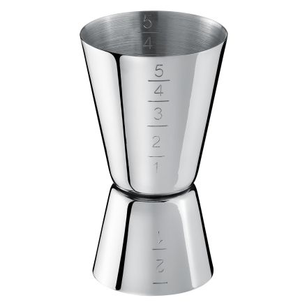 Miarka do alkoholu 25 - 50 ml stalowa - BAREQ