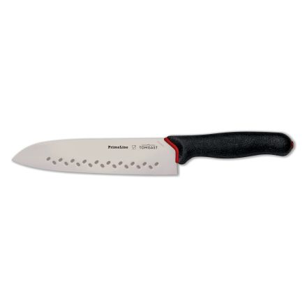 Nóż japoński santoku perforowany dł. 19 cm PRIMELINE - TOMGAST