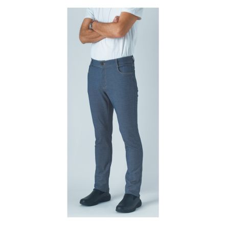 Spodnie kucharskie denim, rozm. S AUSTIN - ROBUR