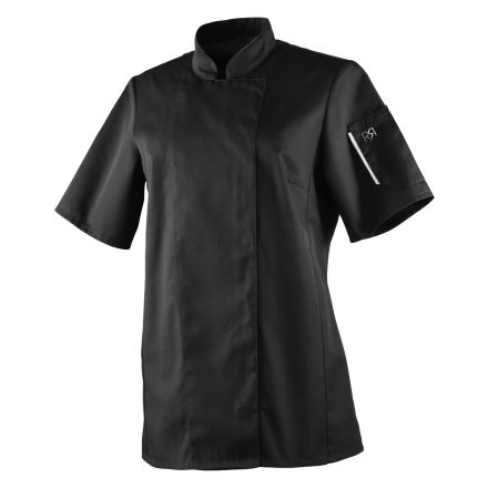 Bluza kucharska czarna, krótki rękaw, rozm. XS UNERA - ROBUR