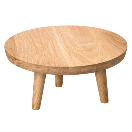 Podstawa dębowa okrągła niska, śr. 28 cm SIMPLE - VERLO