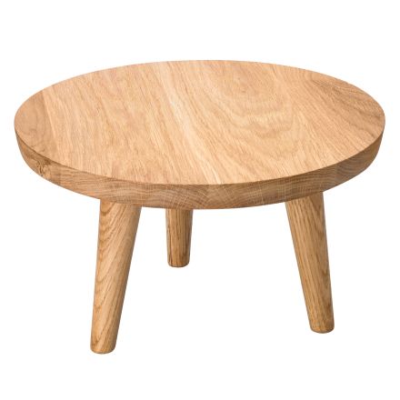 Podstawa dębowa okrągła wysoka, śr. 28 cm EGZOS - VERLO