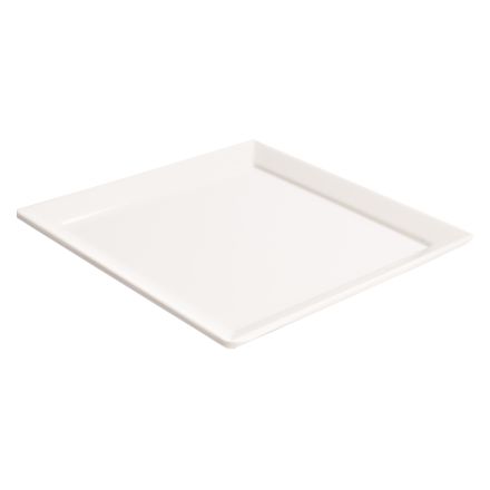 Talerzyk kwadratowy z melaminy 10x10 cm biały - VERLO