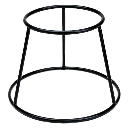 Podstawa bufetowa okrągła wys. 15 cm czarna - VERLO