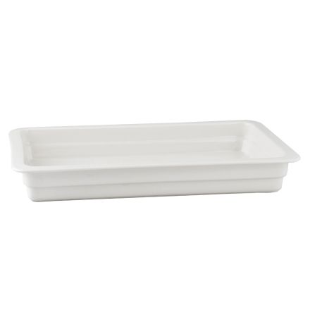 Pojemnik GN 1/1 wys. 6,5 cm z porcelany biały - VERLO (dotychczasowy kod produktu - R-BUGN-11065-1 )