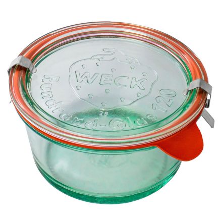 Słoik MOLD 450 ml z pokrywką, uszczelką i 2 zapinkami - op. 6 szt  - WECK