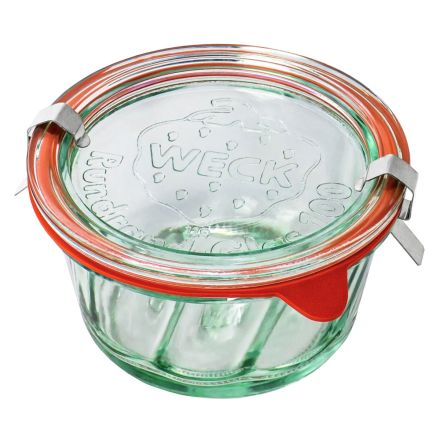 Słoik BAKERY 280 ml z pokrywką, uszczelką i 2 zapinkami - op. 6 szt  - WECK