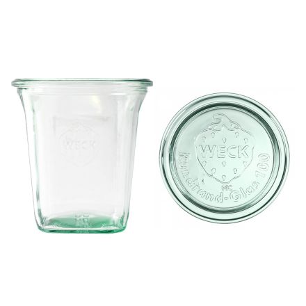 Słoik QUADRO 545 ml z pokrywką - op. 6 szt - WECK