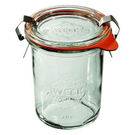 Słoik MINI-STURZ 160 ml z pokrywką, uszczelką i 2 zapinkami - op. 12 szt - WECK