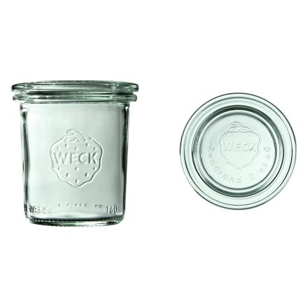 Słoik MINI-STURZ 140 ml z pokrywką  - op. 12 szt - WECK