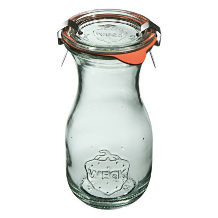 Butelka SAFTFLASCHE 290 ml z pokrywką, uszczelką i 2 zapinkami  - op. 6 szt - WECK