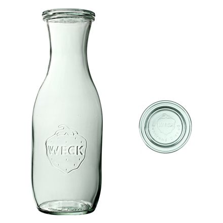 Butelka SAFTFLASCHE 1062 ml z pokrywką - op. 6 szt - WECK