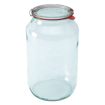 Słoik cylindryczny 3000 ml (4 szt),pok,usz, zap x2 - WECK