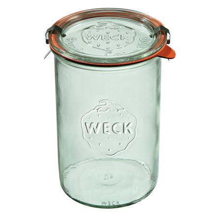 Słoik STURZ 1000 ml z pokrywką, uszczelką i 2 zapinkami  - op. 6 szt - WECK