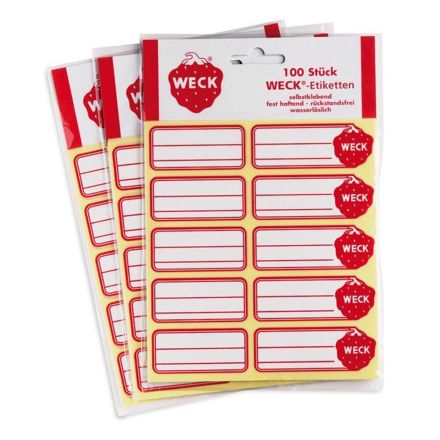 Etykiety Weck 100 szt - WECK